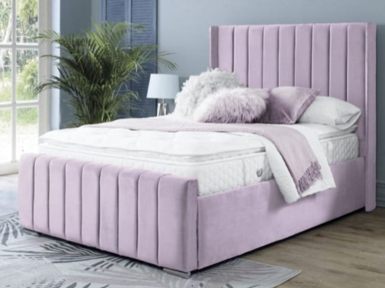 Liner wingback bed