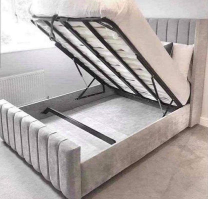 Liner wingback bed