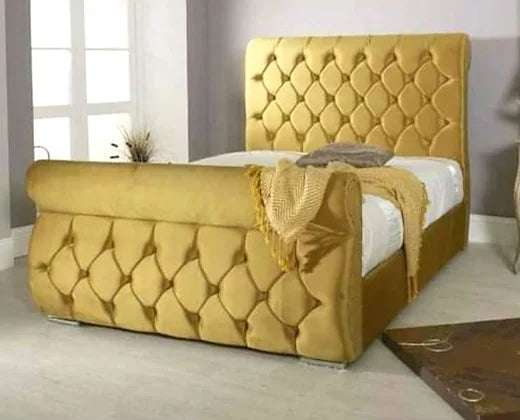 Swan bed | front upholstered